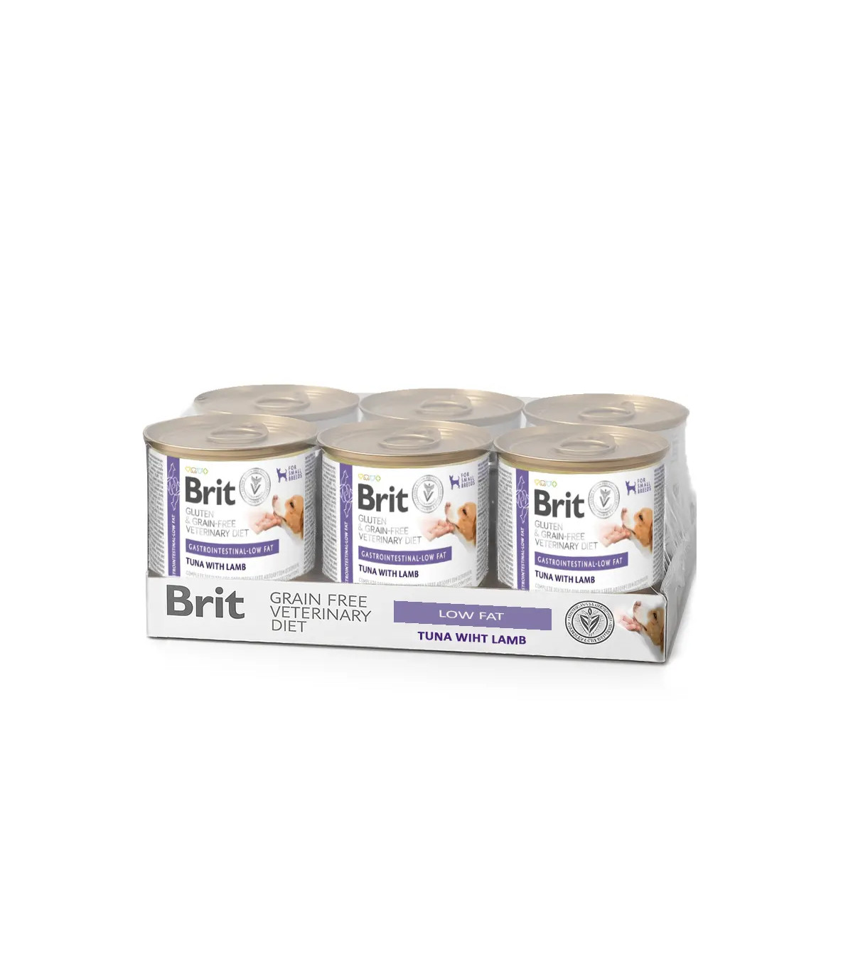 Brit VD Perro Gastrointestinal Low Fat Húmedo 6x200gr